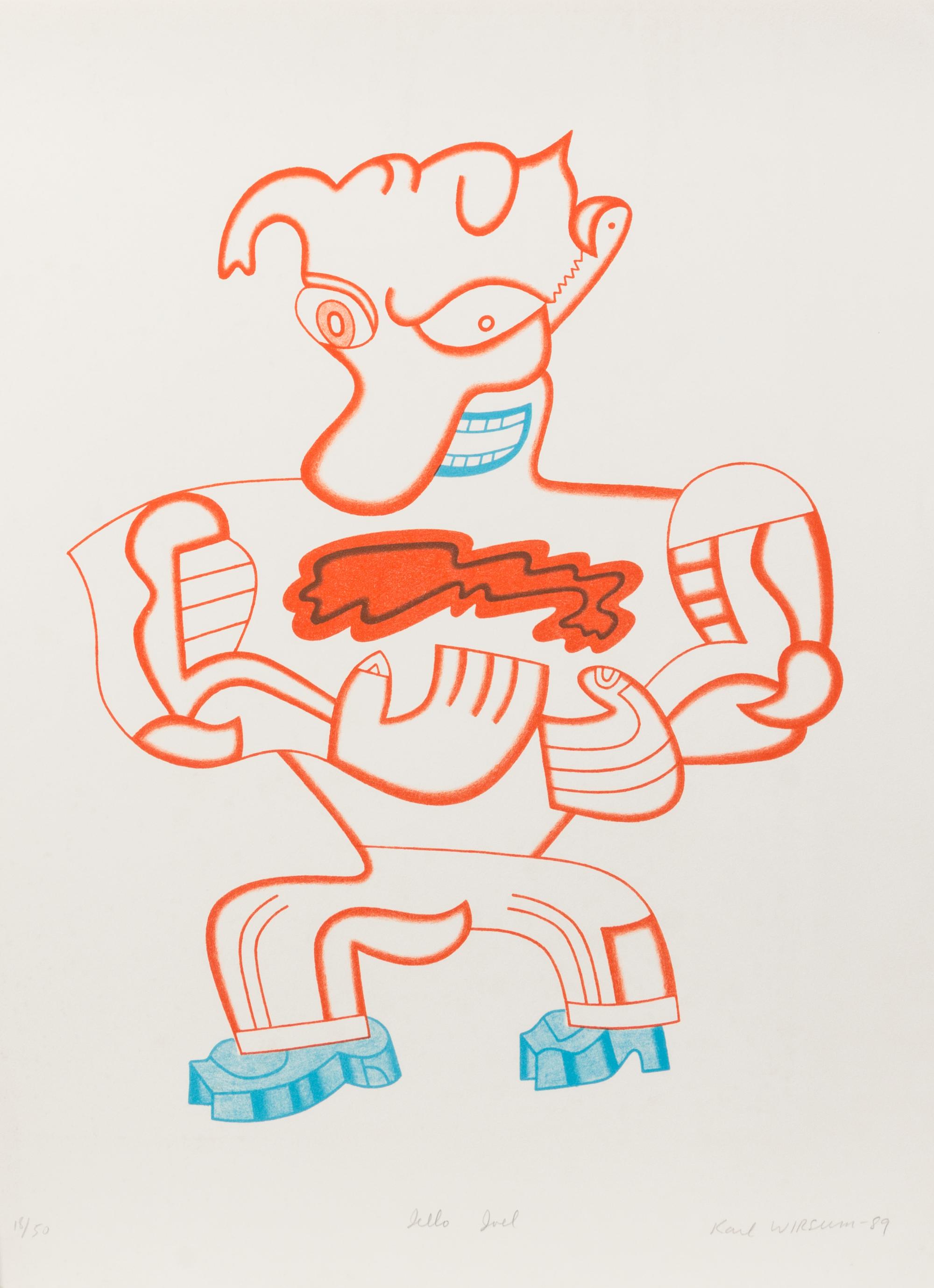 Karl Wirsum, (American, b. 1939), Jello Joel, 1989