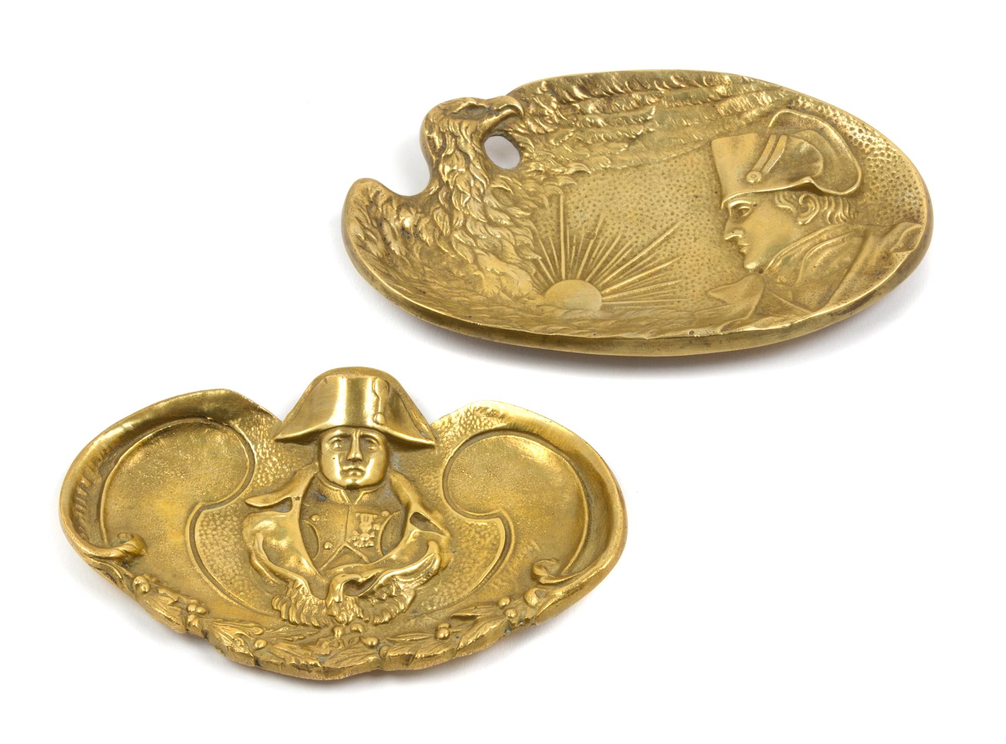 Two French Gilt Bronze Plaques Width of wider 6 inches. — 19TH/20TH CENTURY
