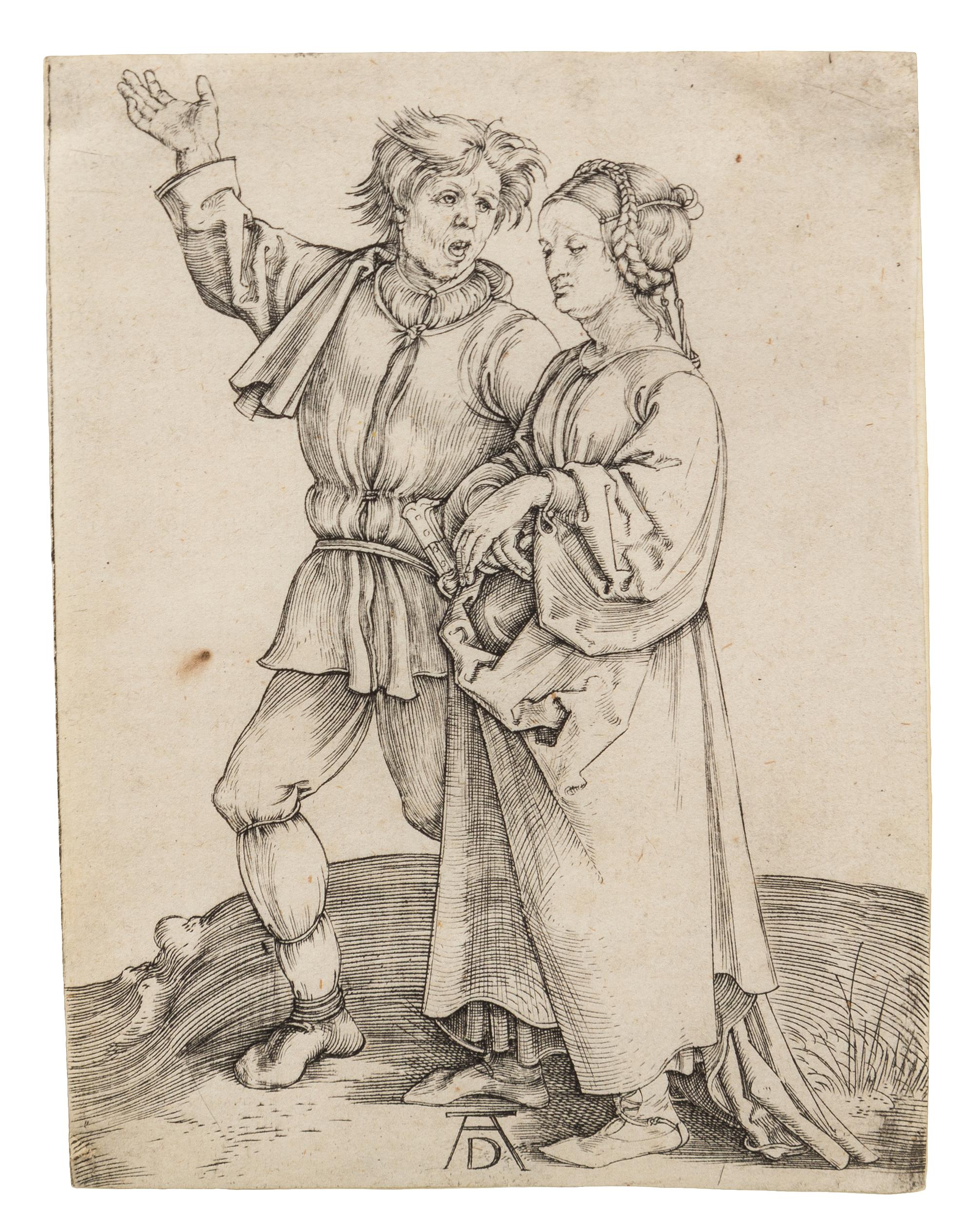 Albrecht Durer, (German, 1471-1528), The Peasant and His Wife, c. 1497