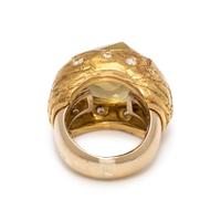 MISANI, SMOKY QUARTZ AND DIAMOND RING