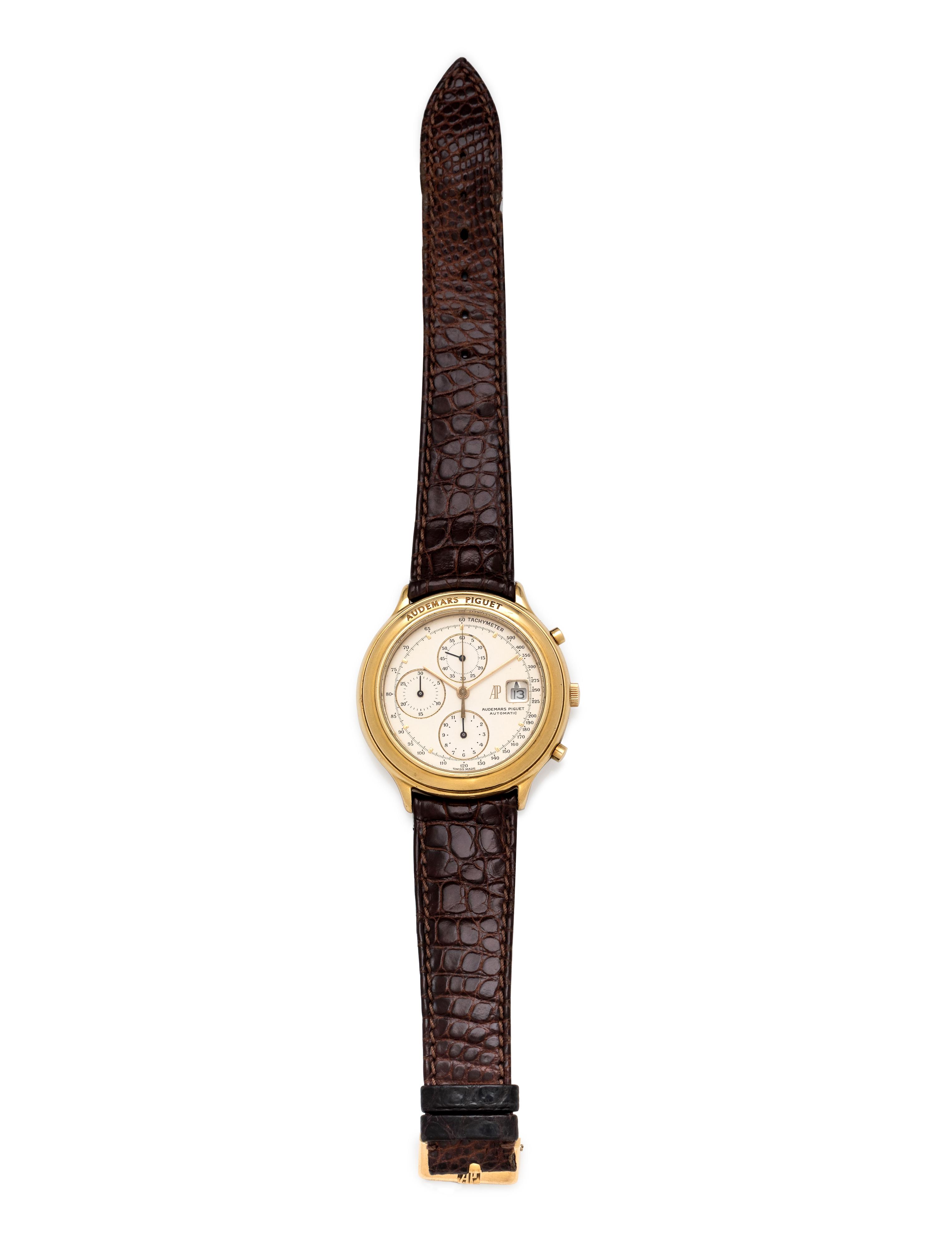 Audemars Piguet, 18K Yellow Gold Ref. 25644 'Huitieme' Chronograph Wristwatch