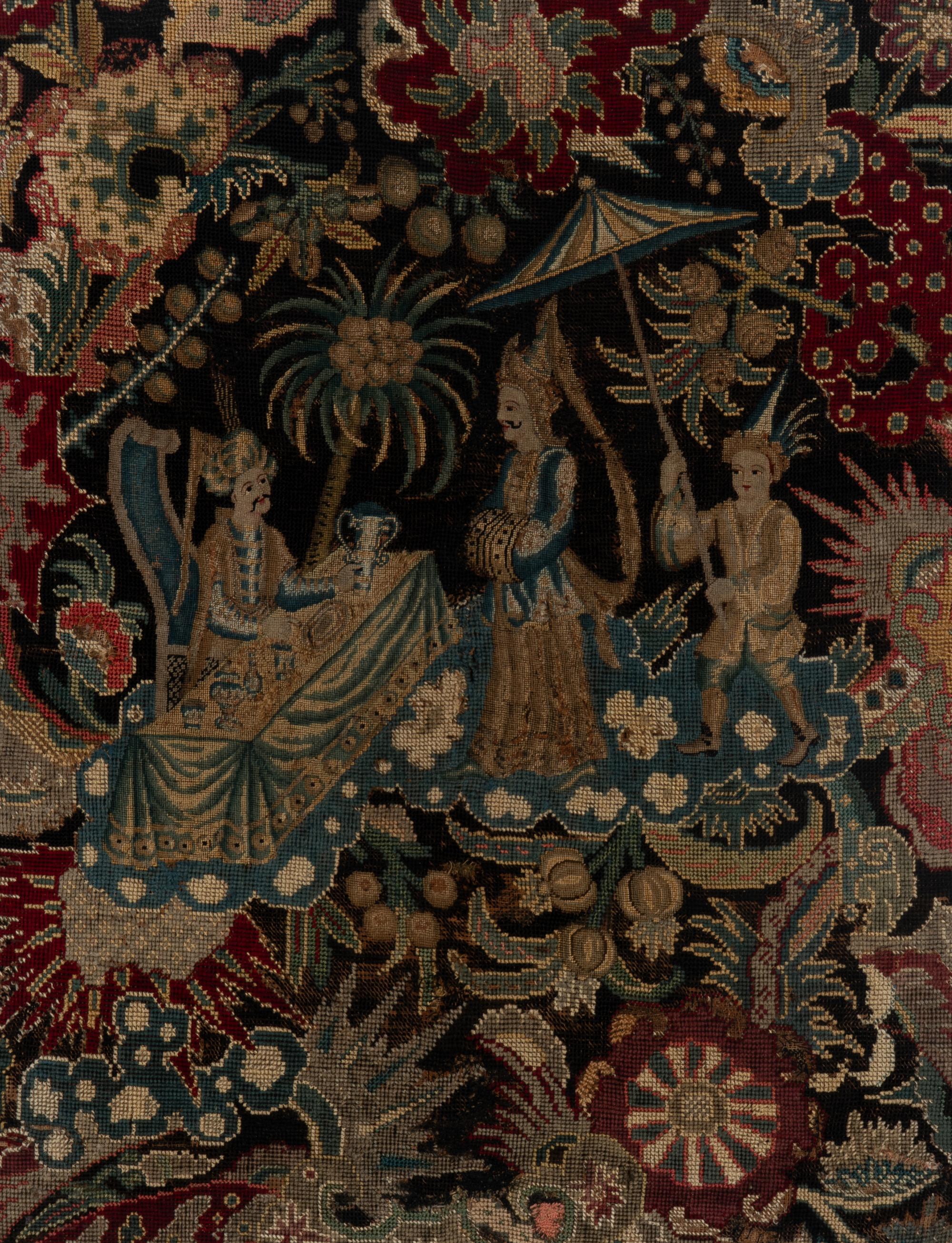 An English Needlepoint Panel