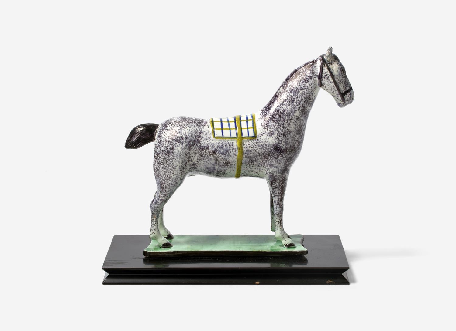 An Early Staffordshire Pearlware Figure of a Horse