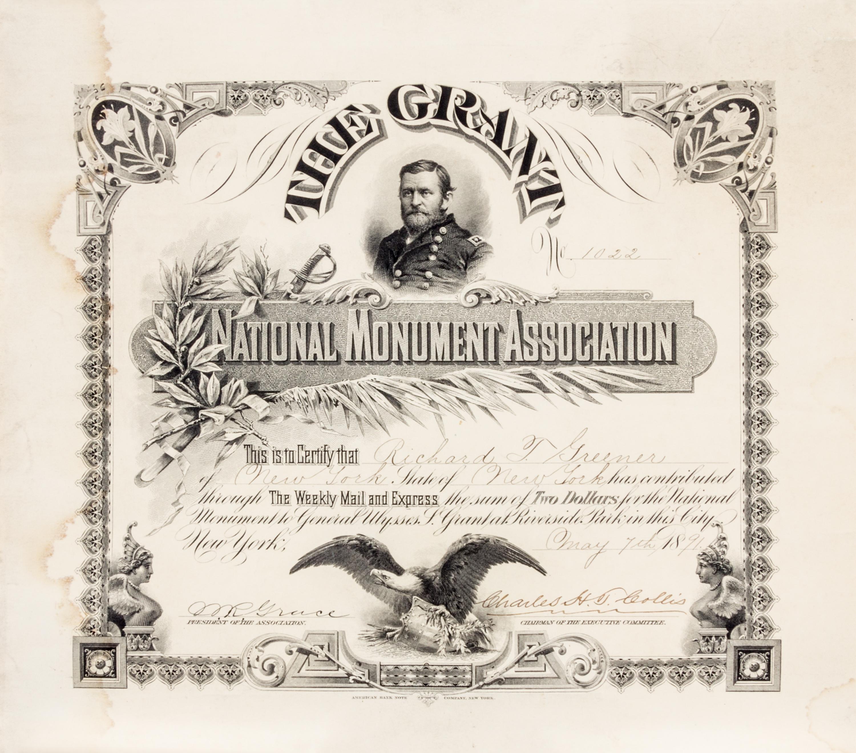 (AFRICAN-AMERICANA) GREENER, RICHARD THEODORE. Archive of 5 documents and books re: first African-American graduate of Harvard