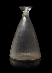 Rene Lalique (French, 1860-1945), , a Vigne Strie pattern decanter