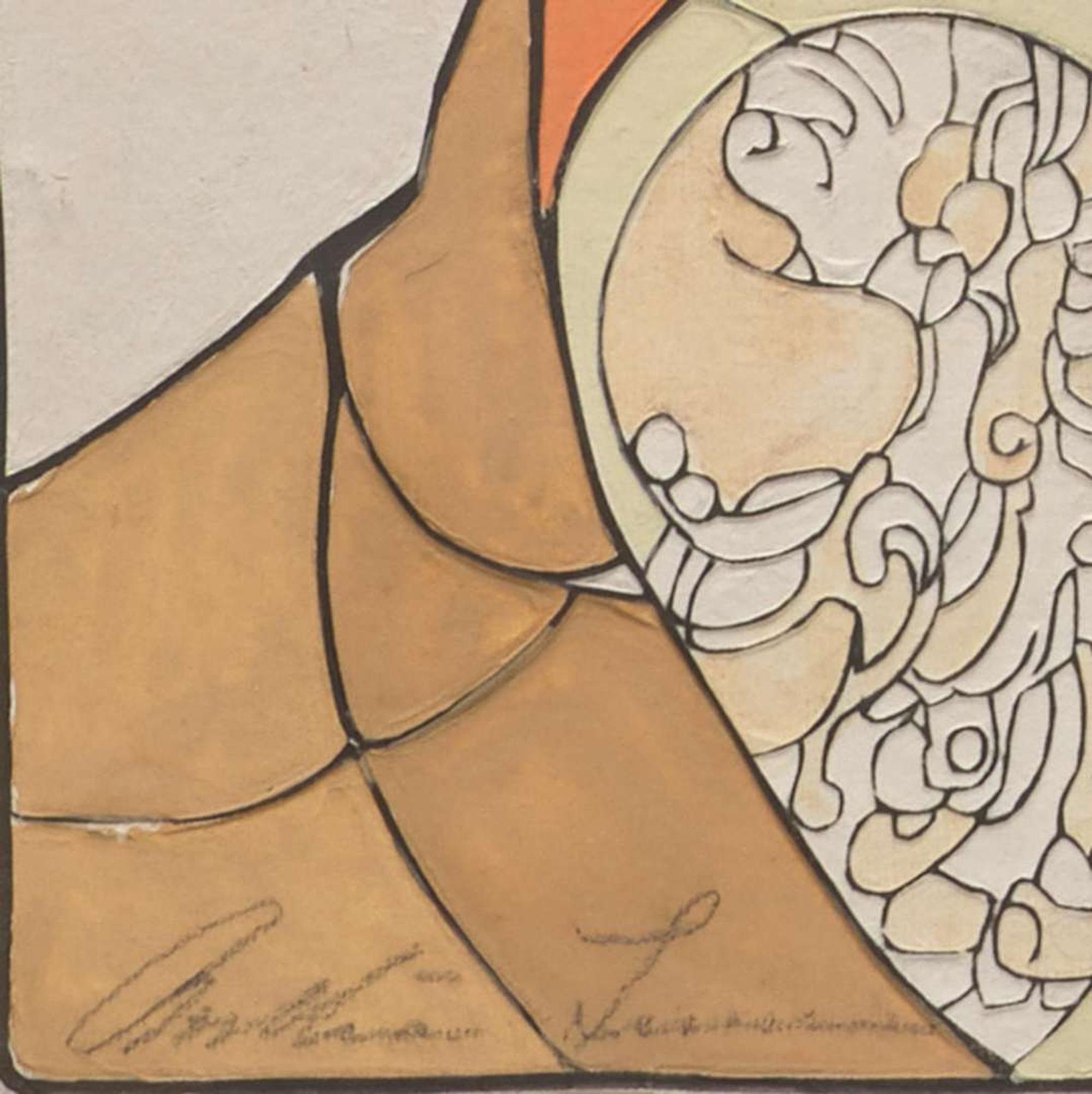 Bertha Boynton Lum 版畫一幅 (American b.1869-d.1954)