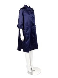 Christian Dior Haute Couture Silk Satin A-Line Coat, 1960s