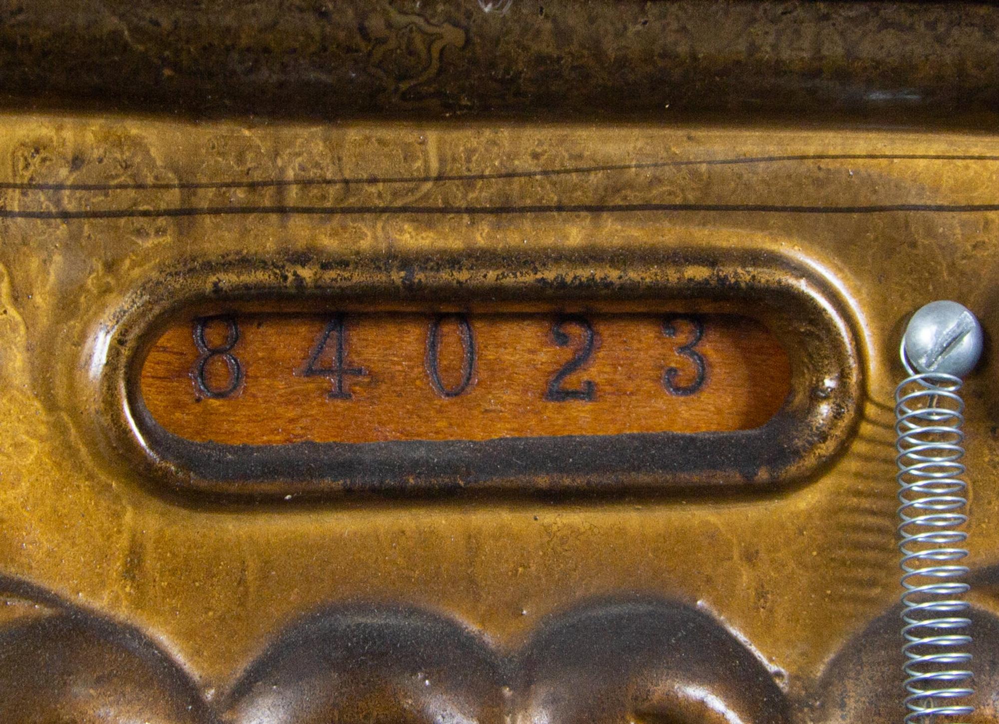 A Willard and Co. Mahogany and Leaded Glass Orchestrion