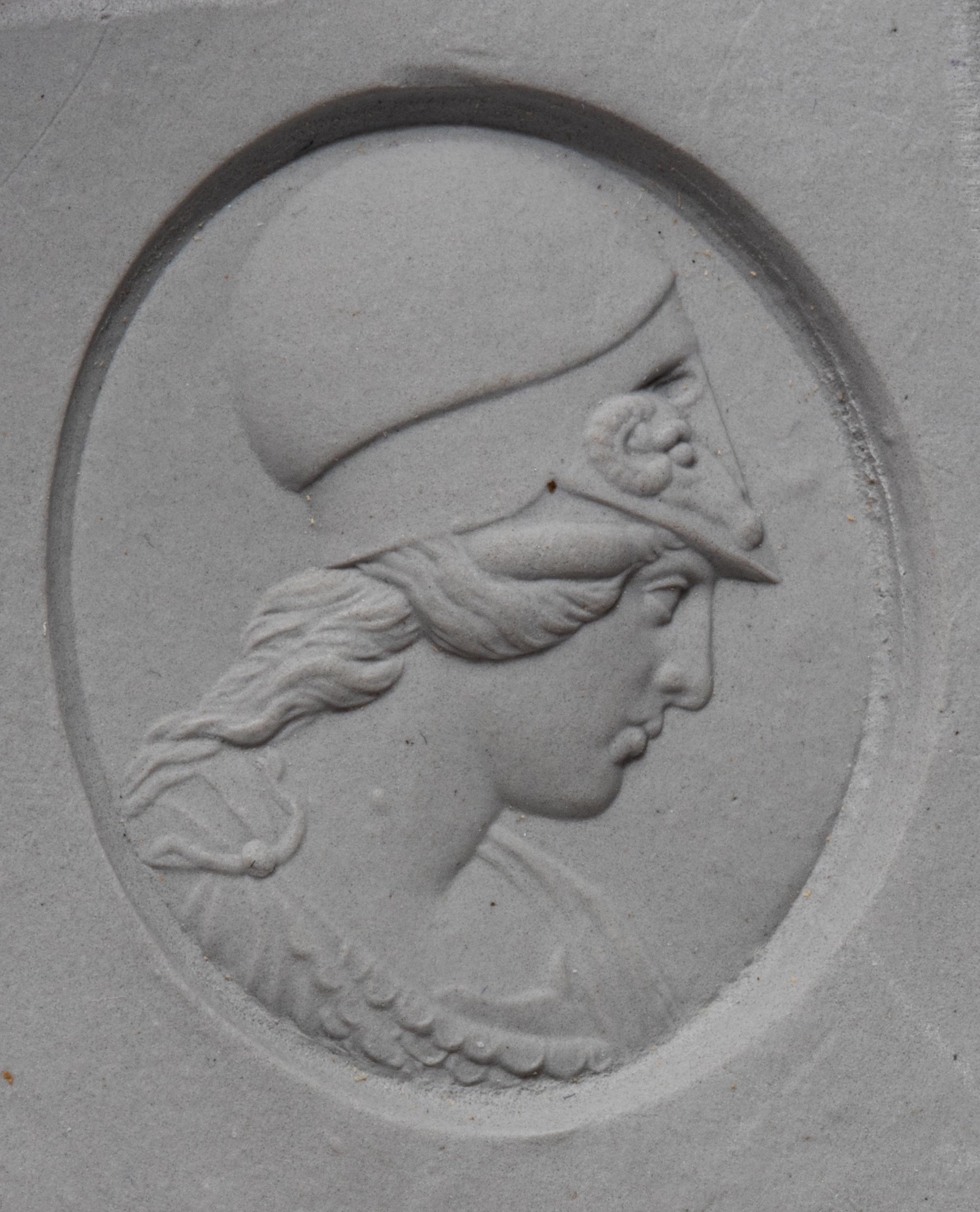 A Neoclassical Agate Intaglio with Athena Promachos