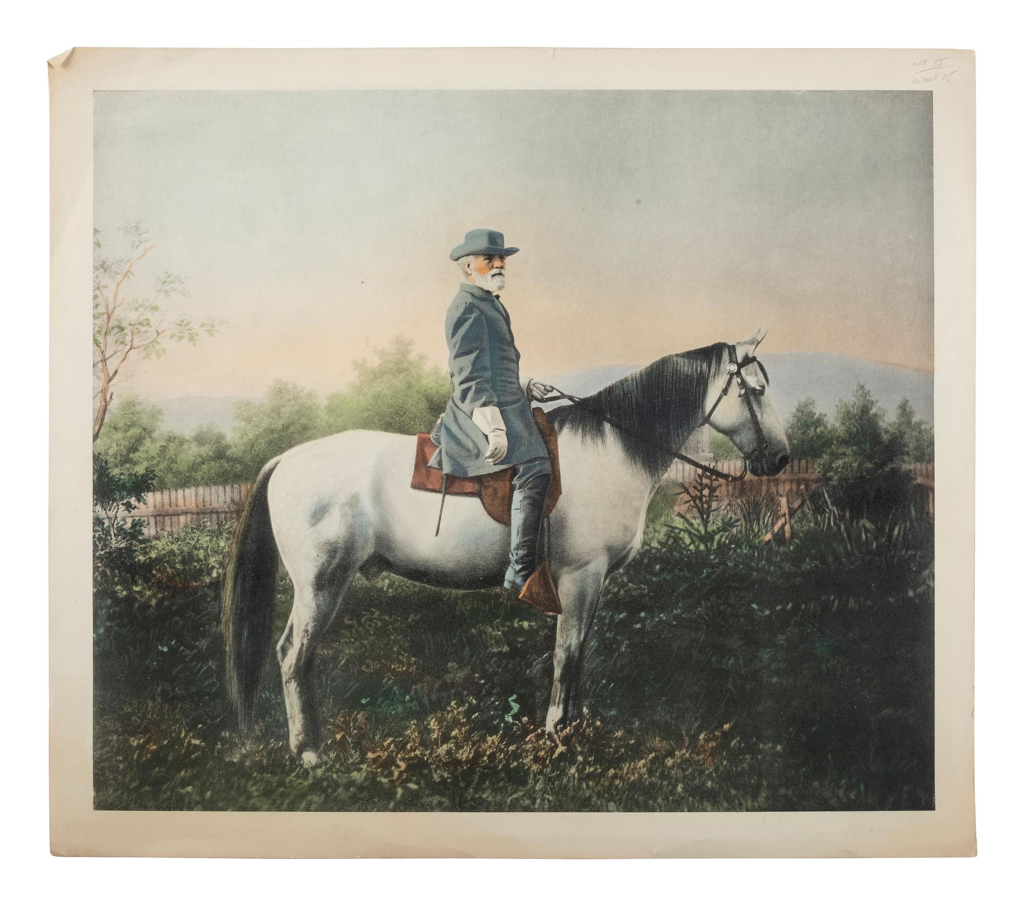 [CIVIL WAR]. A group of 6 prints featuring Civil War scenes and personalities, highlighted by tobacco advertisement illustrating Stonewall Jackson.