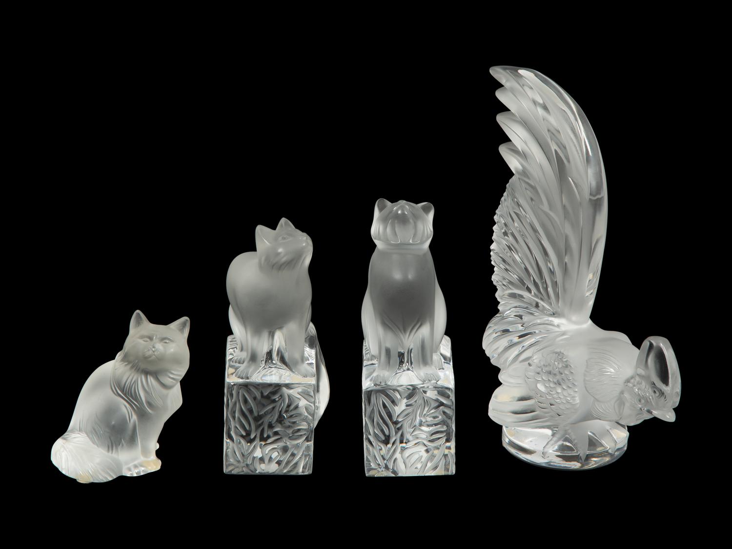 A Collection of Lalique Animal Figures