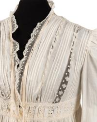 Six Edwardian Cotton Dresses: Three Day Dresses, Three Bed Jackets and Night Gowns, 1910s