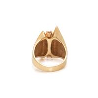 DIAMOND AND YELLOW GOLD RING
