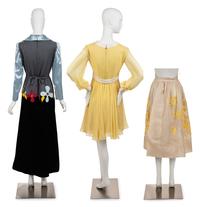 Three Malcolm Starr Items: Two Dresses, One Apron, 1960-70s