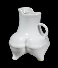 A Miniature Chinese White Glazed Porcelain Li Vessel