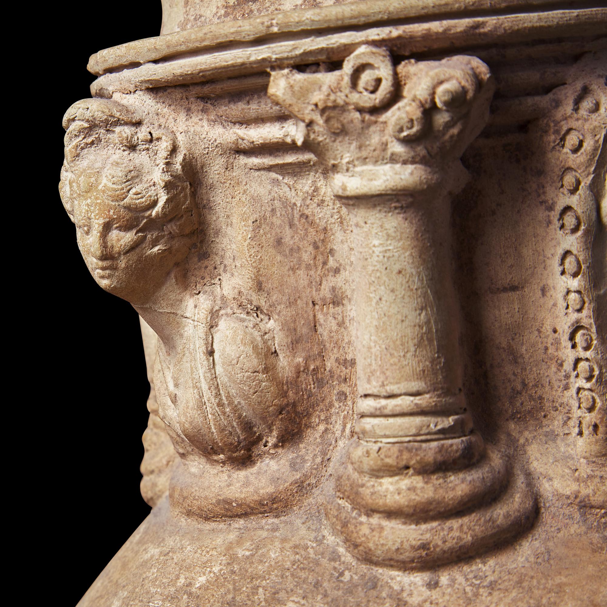 A Syrian Terracotta Cinerarium