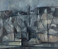 Duilio (Dubè) Barnabè (Italian, 1914-1961) — Boats in a Harbor , 1952