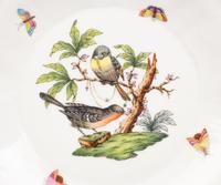 A Set of Thirteen Herend Rothschild Bird Porcelain Dessert Plates