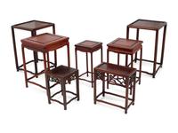 Seven Chinese Wooden Stands
