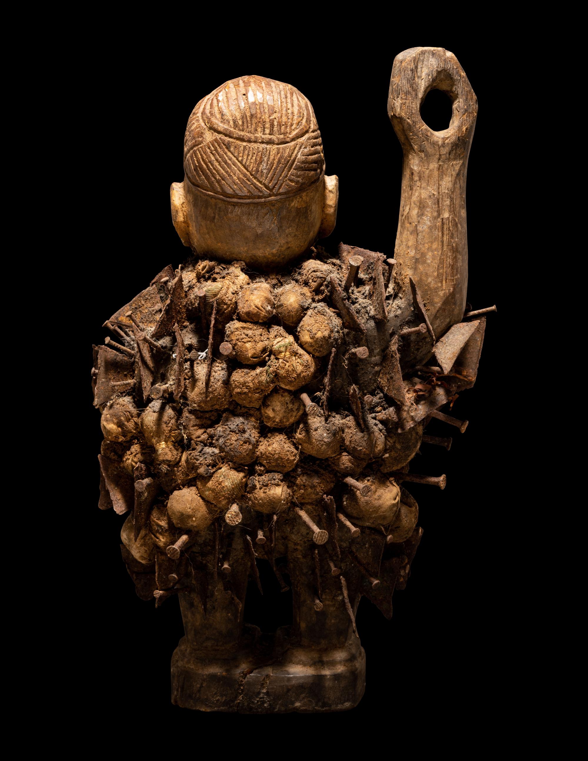 A Yombe or Kongo Oath Making Figure (Nail Fetish)