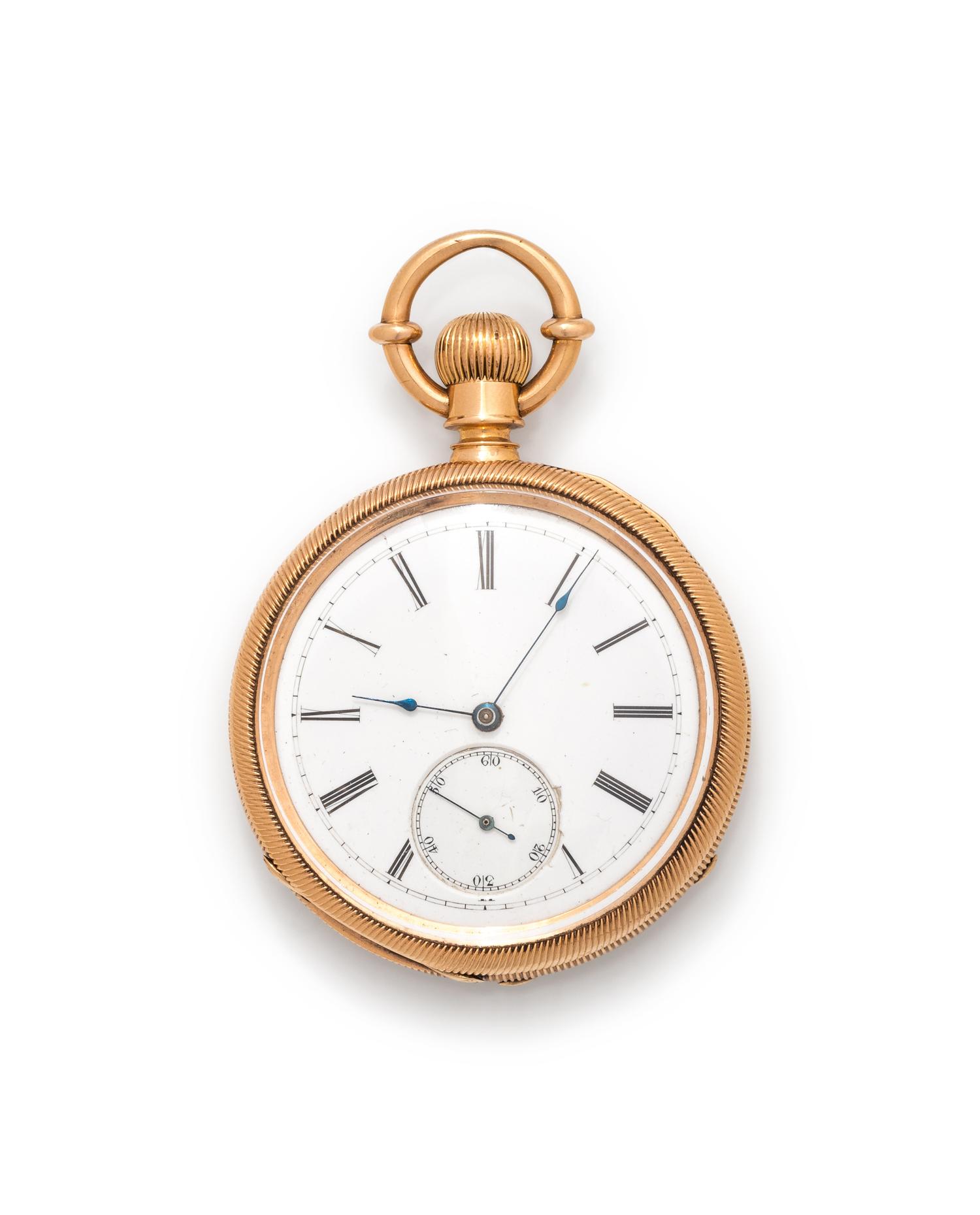 18K YELLOW GOLD POCKET WATCH