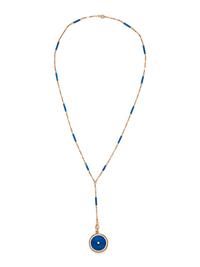 ANTIQUE, ENAMEL AND SEED PEARL LOCKET NECKLACE