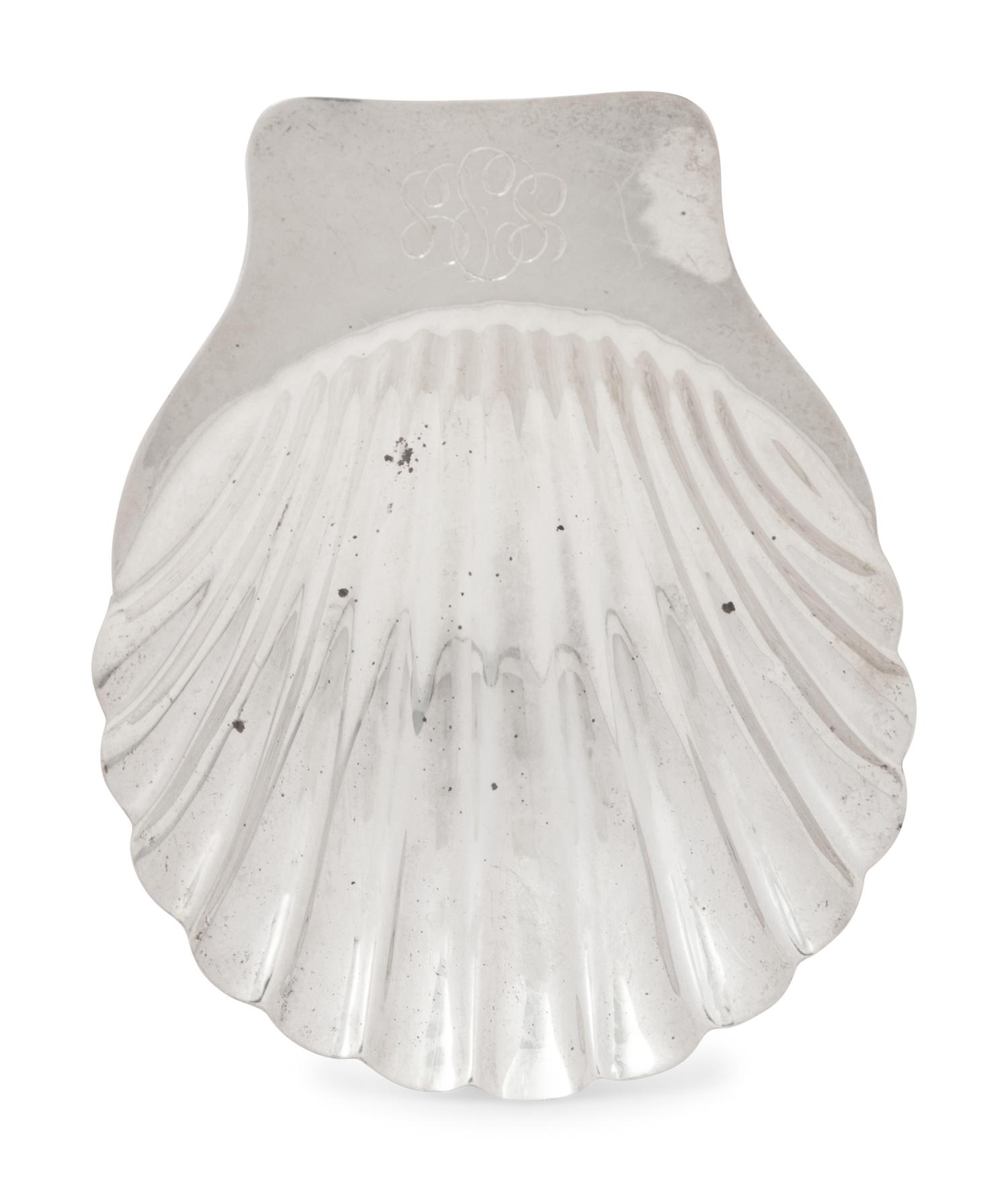 Six Mexican Silver Shell-Shaped Dishes