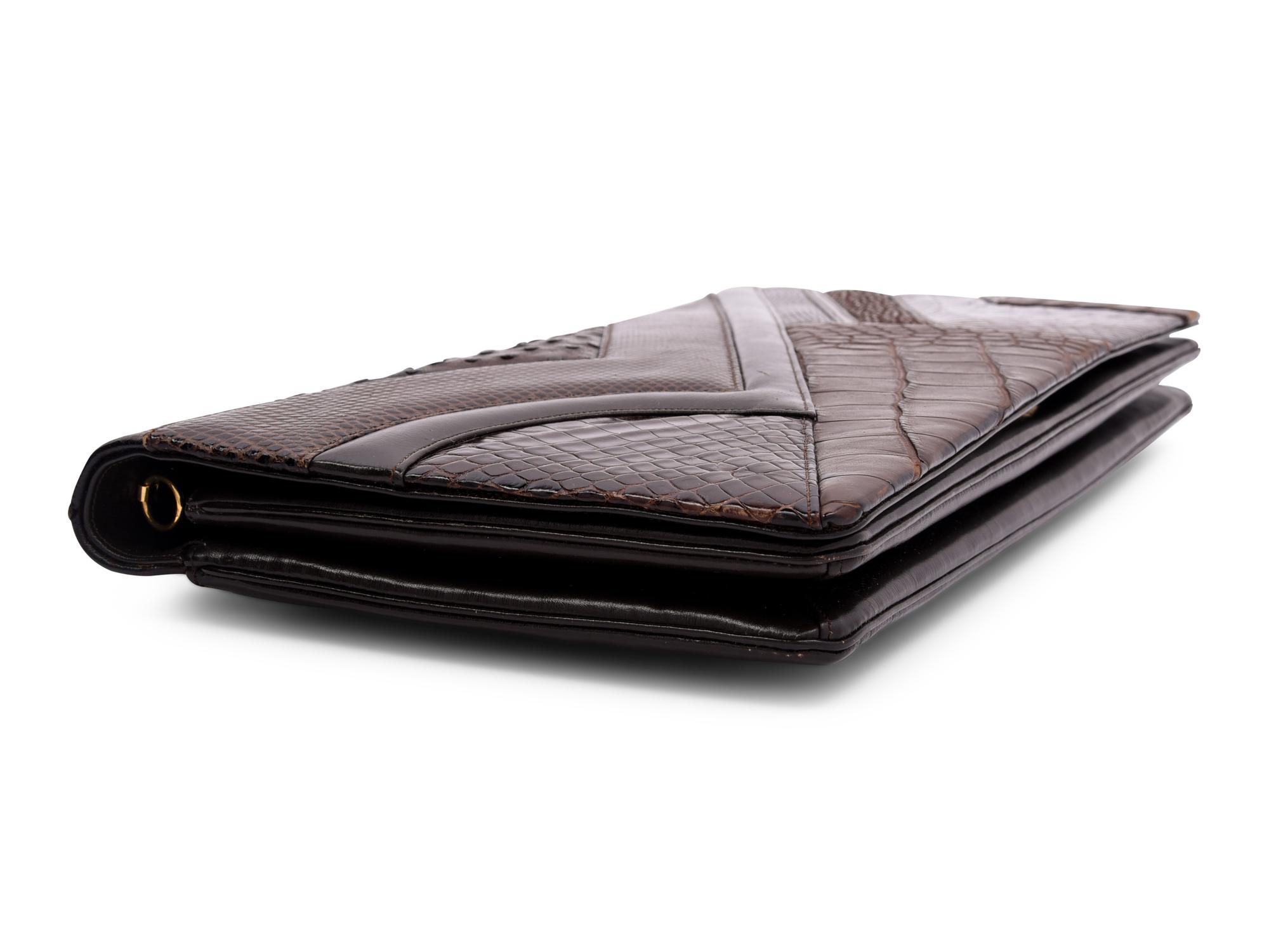 Judith Leiber Mixed Skin Clutch