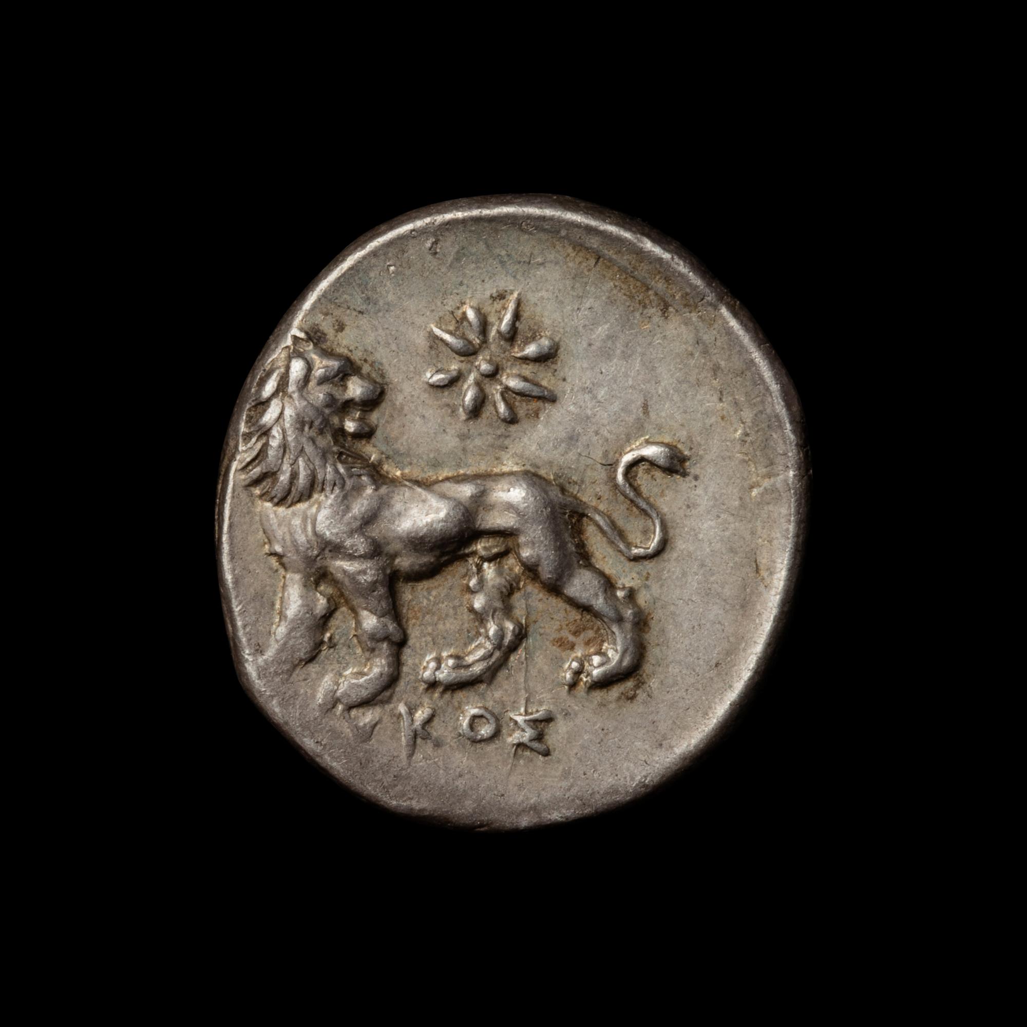 [ANCIENTS] IONIA. Miletus (c. 350-334 BC). Ar Drachm. [3.7 g, 15mm].