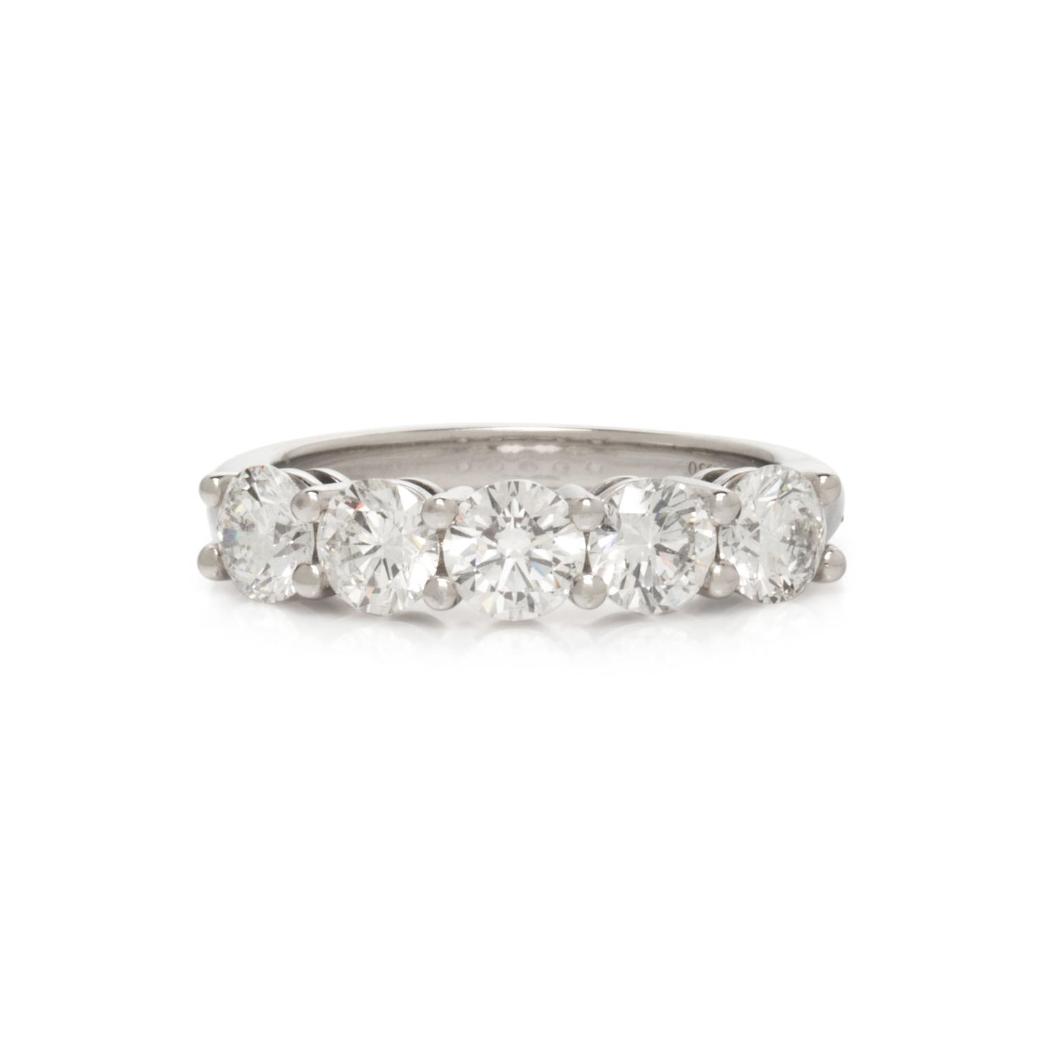 TIFFANY & CO., PLATINUM AND DIAMOND RING