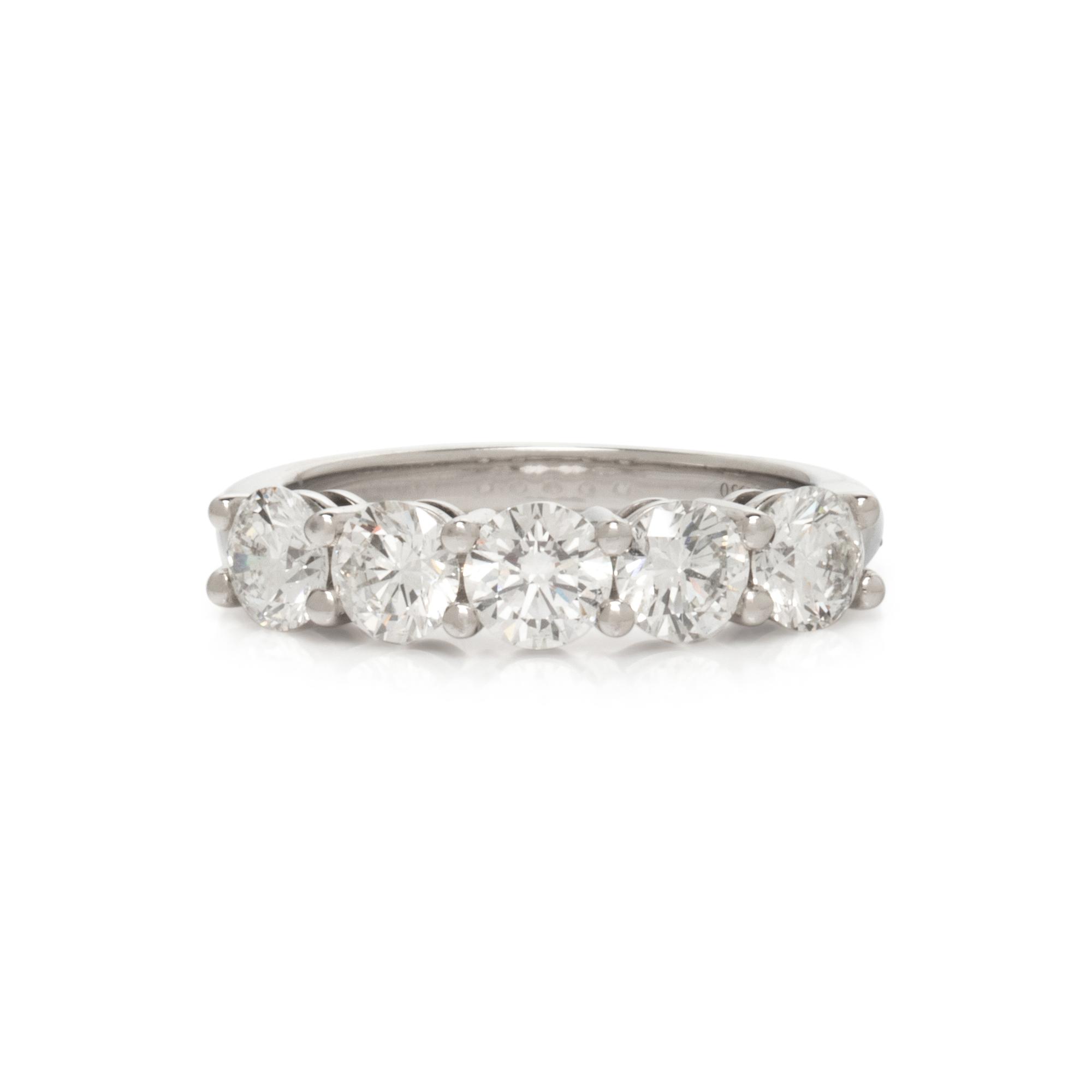 TIFFANY & CO., PLATINUM AND DIAMOND RING