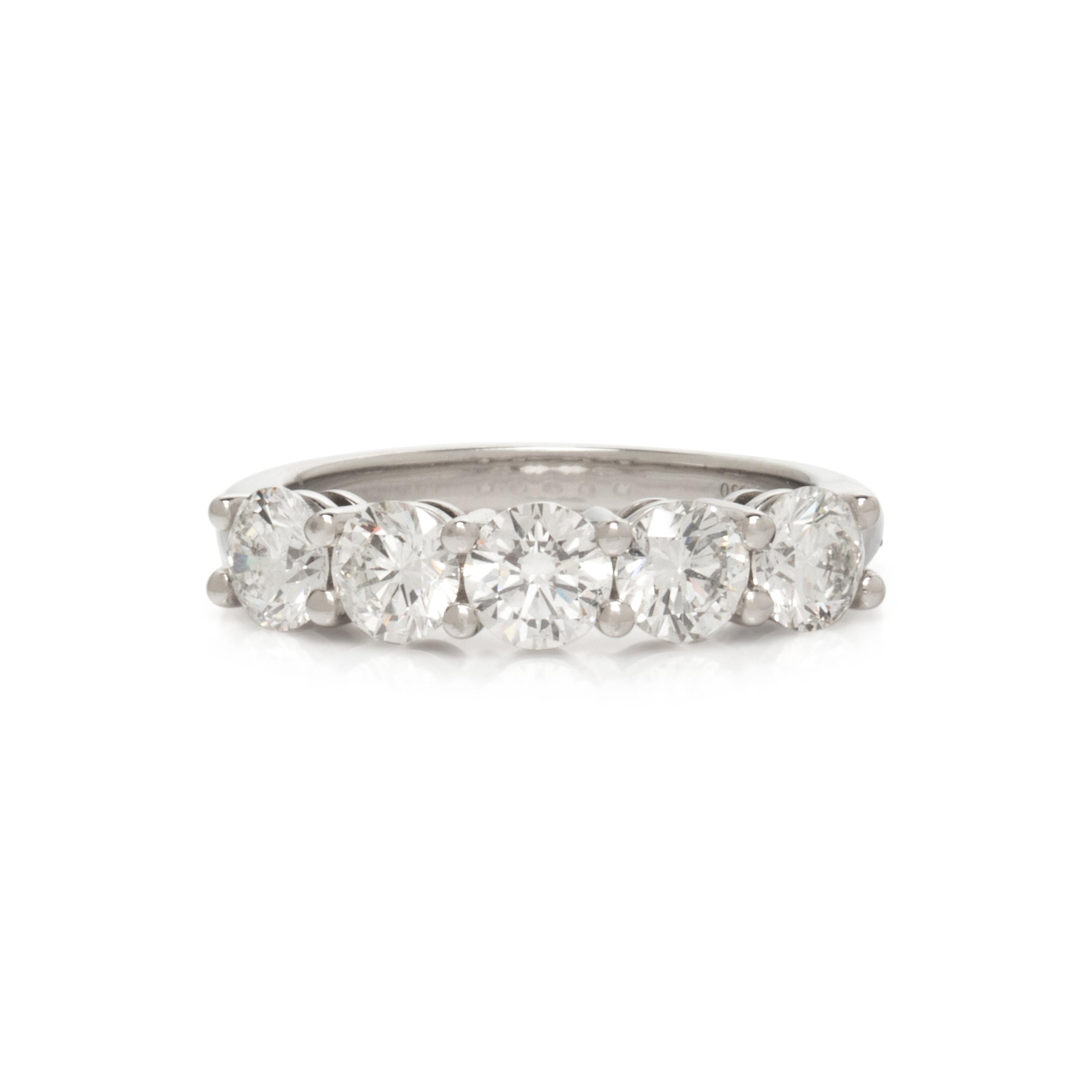 TIFFANY & CO., PLATINUM AND DIAMOND RING