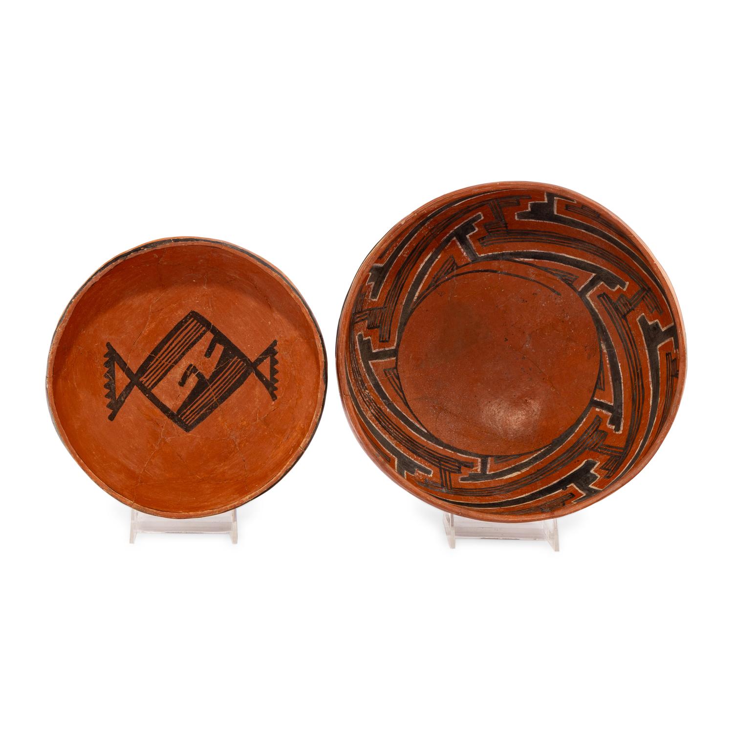 Ancestor Pueblo, Pinedale and Four Mile Polychrome Pottery Bowls
