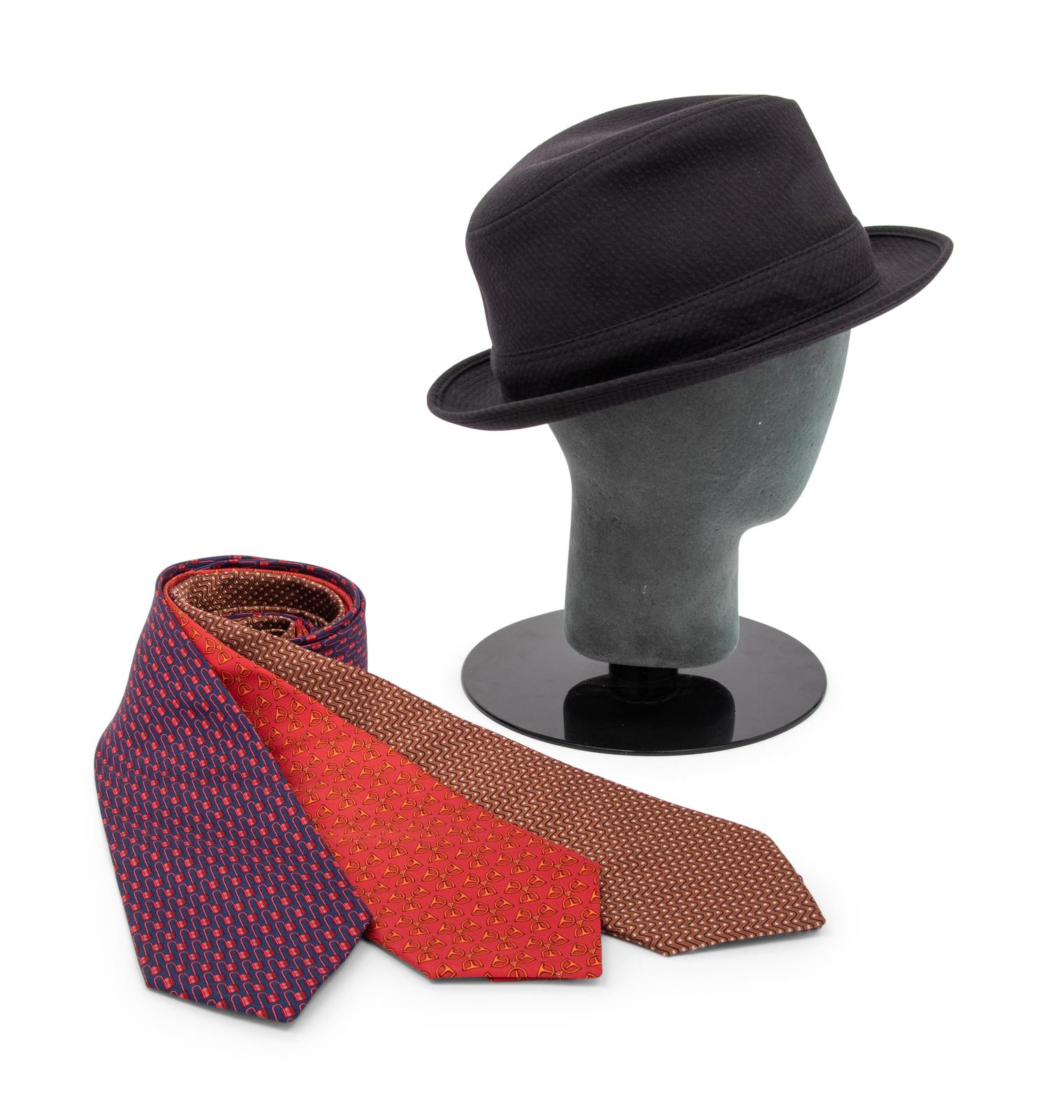 Three Hermès Ties and One Fedora