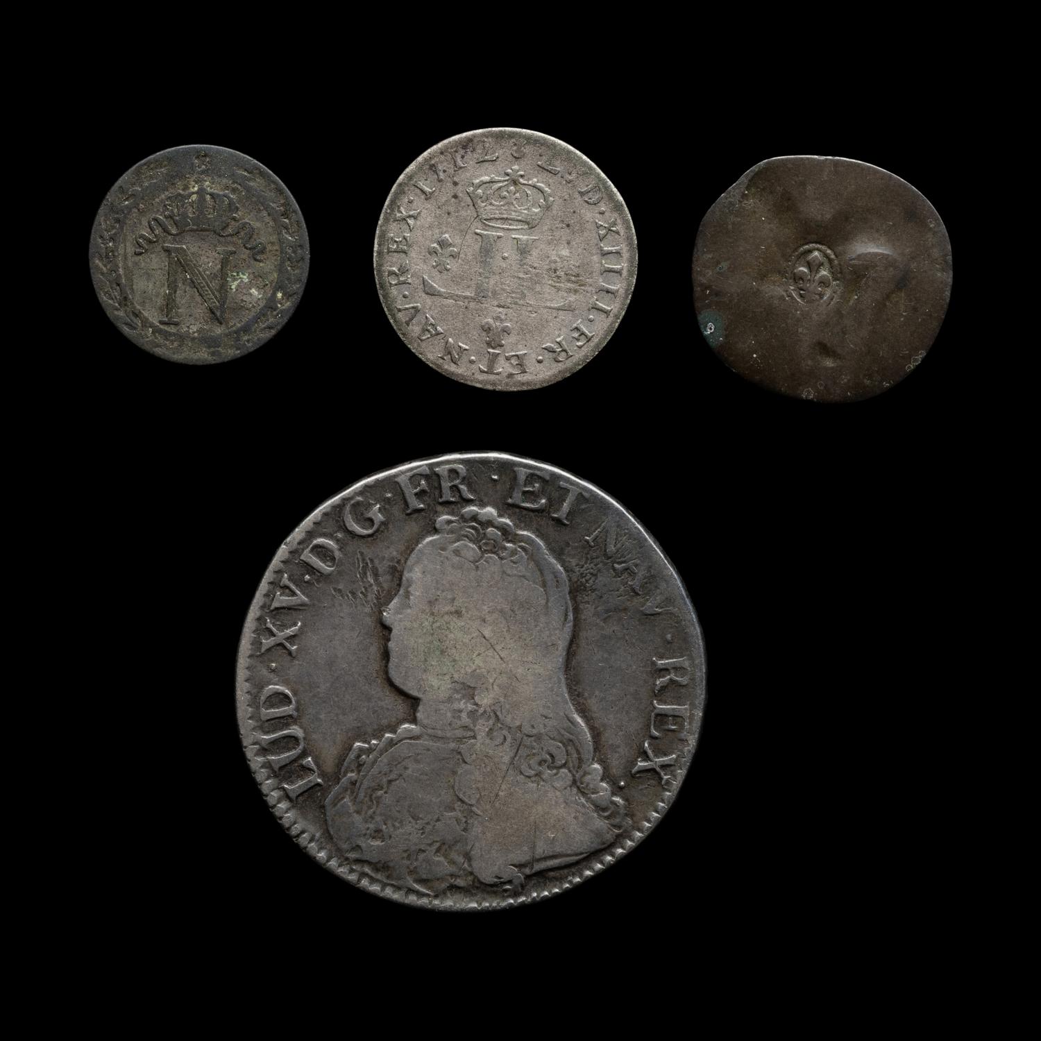 [FRANCE] A Group of Four Ancien Régime, Colonial and Empire Coins