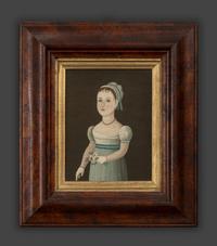 Two Works: Portrait of a Gentleman and Young Girl with Flowers
