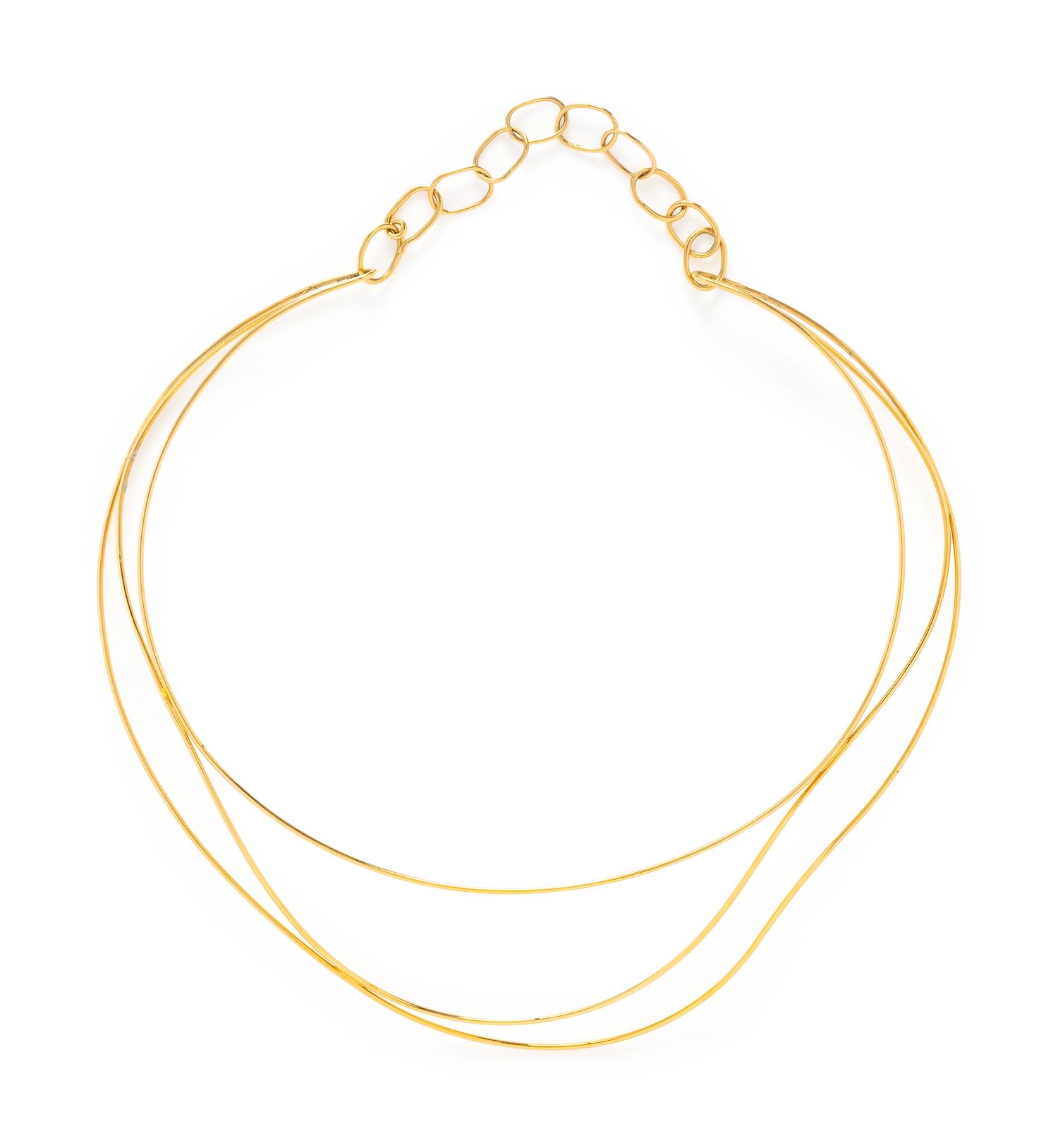 TIFFANY & CO., ELSA PERETTI, YELLOW GOLD 'WAVE' NECKLACE