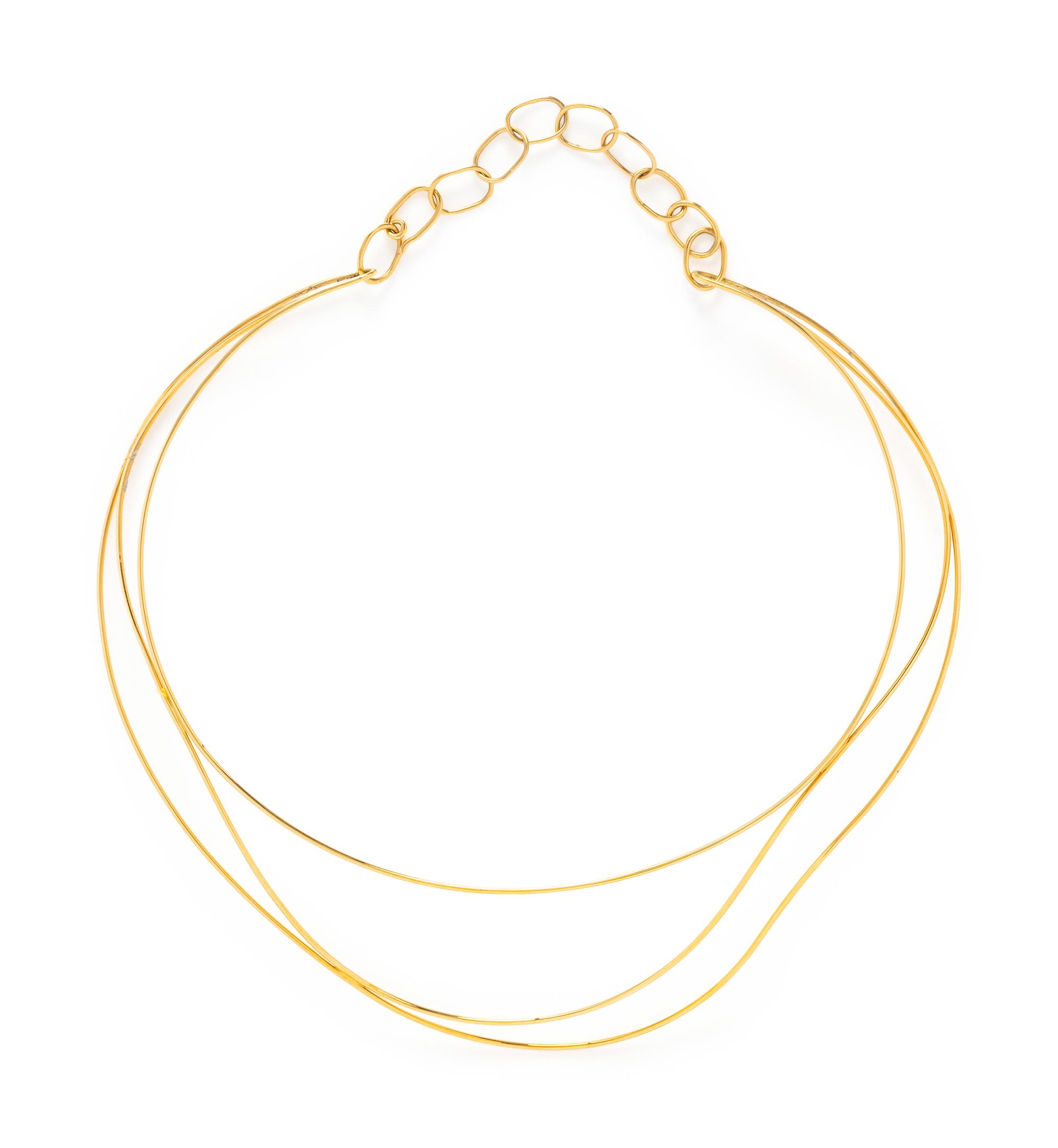 TIFFANY & CO., ELSA PERETTI, YELLOW GOLD 'WAVE' NECKLACE
