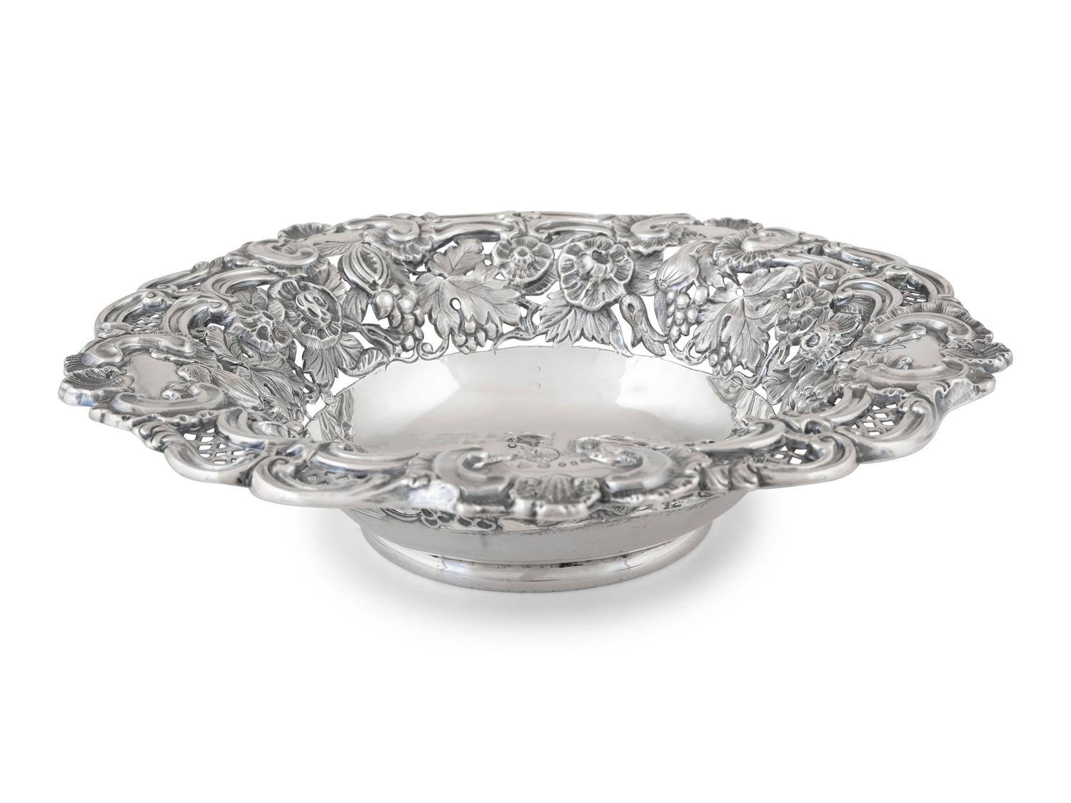 A Victorian Repousse Silver Bowl