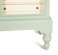 A Contemporary Blue Painted Display Cabinet