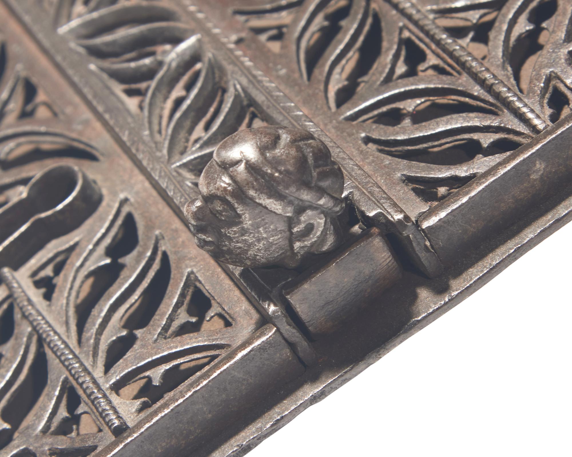 Two Wrought Iron Lock Plates, French, 16th Century