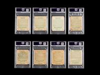 A Group of Eight 1933 and 1934 Goudey Signed Autograph Baseball Cards (PSA AUTHENTIC)