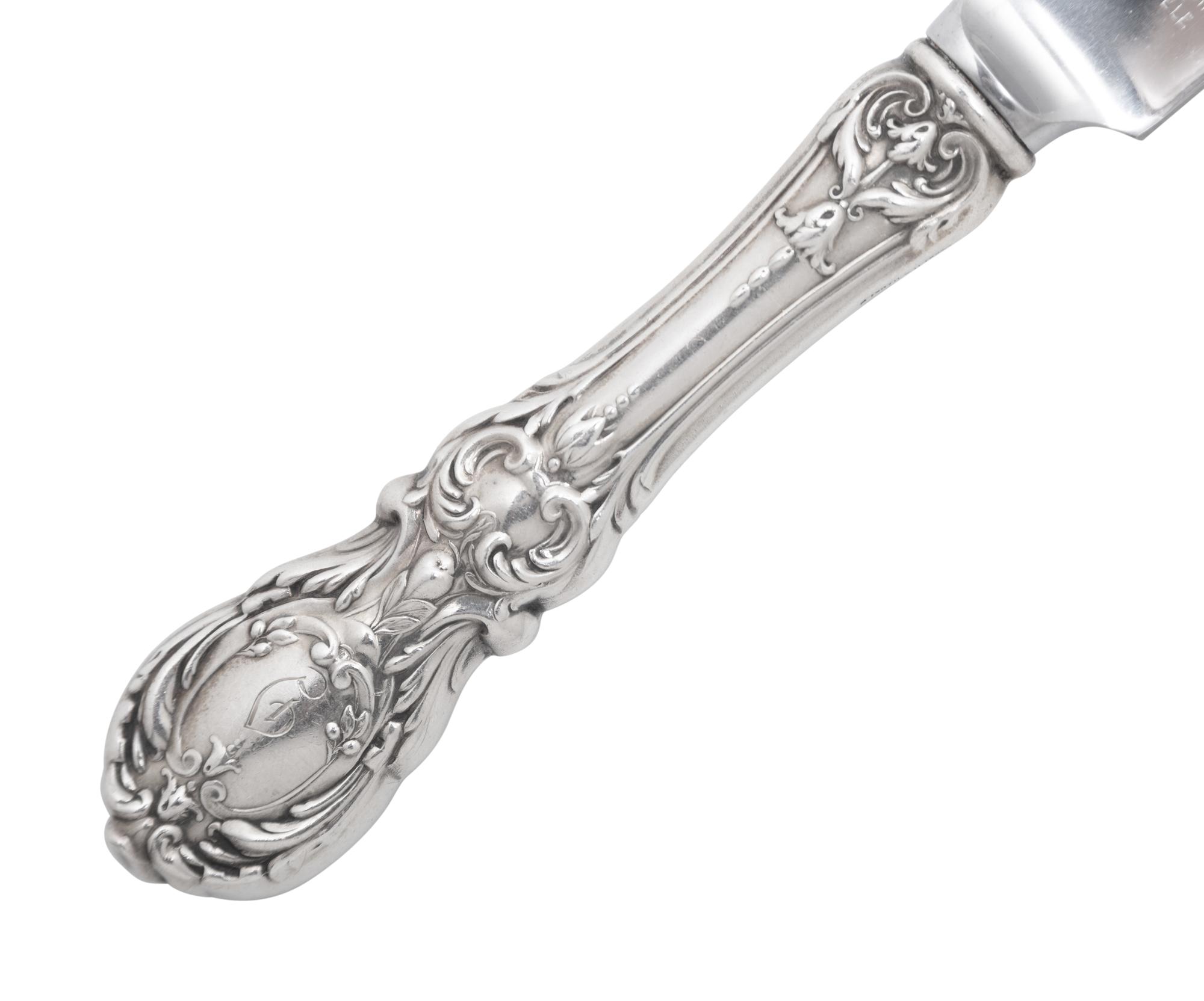 A Reed and Barton Francis I Silver Flatware Service