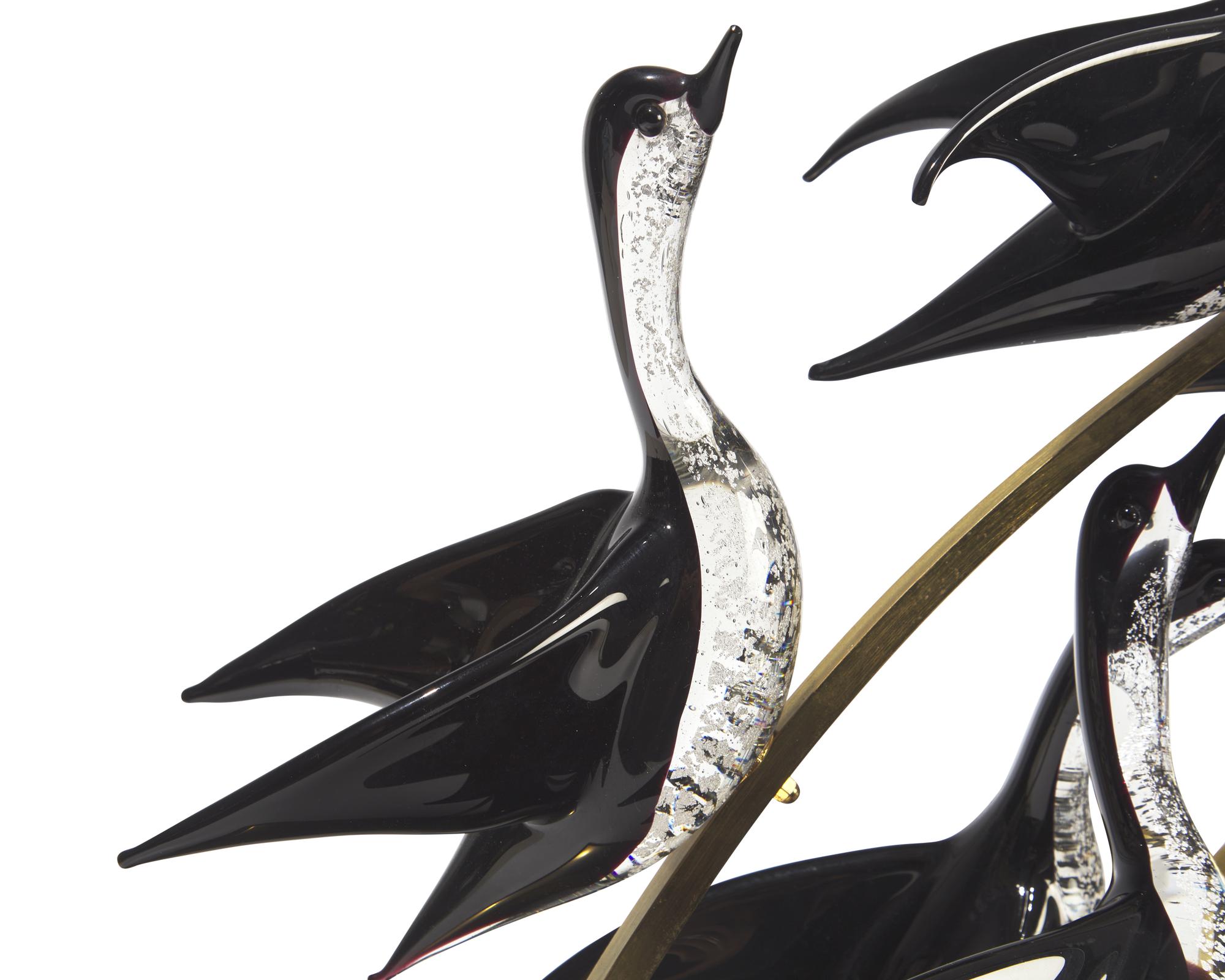 Murano Glass Flying bird sculpture