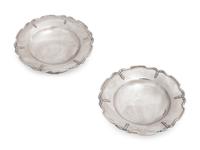 A Pair of English Silver Tazza