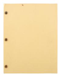 [ENTERTAINMENT]. Wizard of Oz early draft script, January and February 1939.