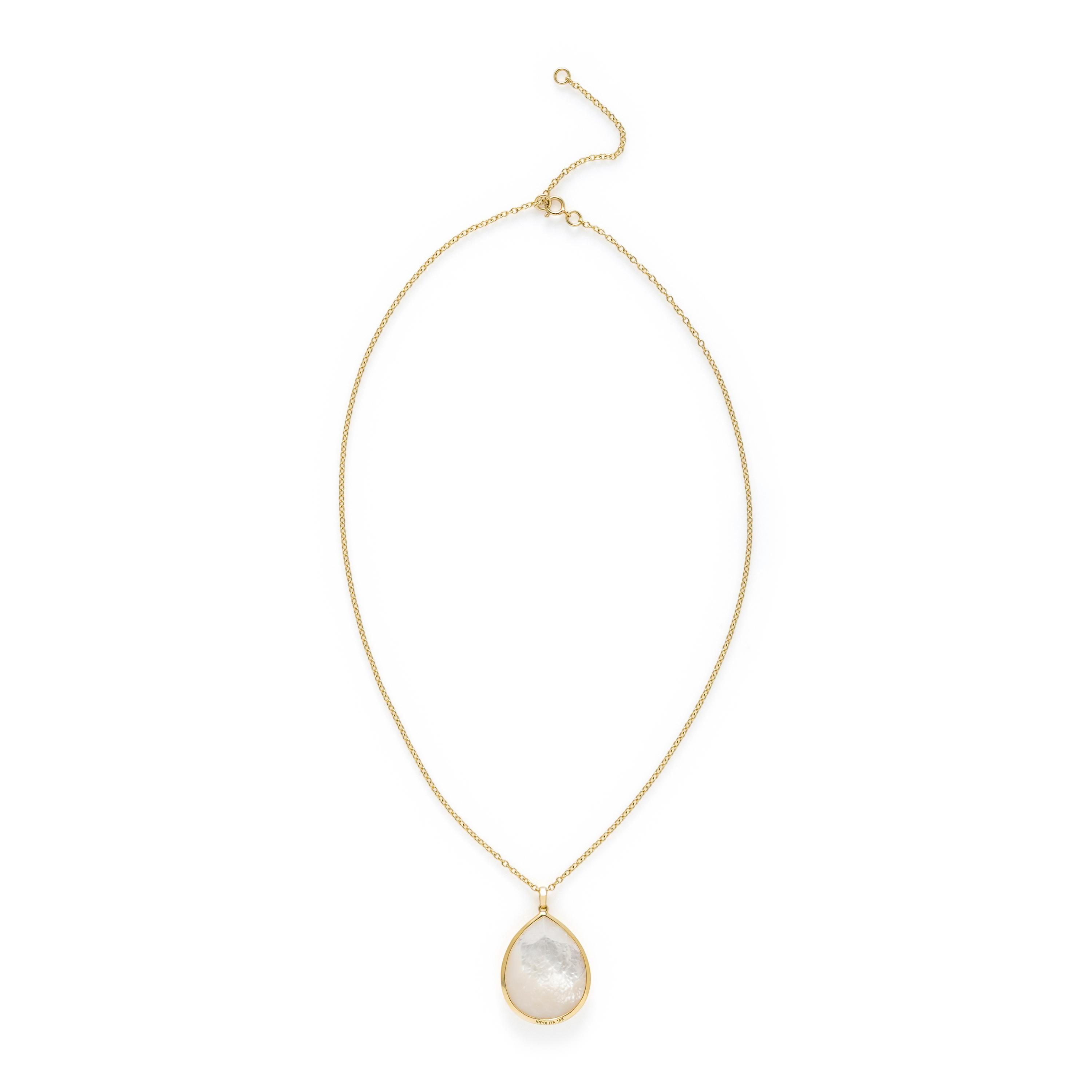 IPPOLITA, YELLOW GOLD AND MOTHER-OF-PEARL PENDANT NECKLACE