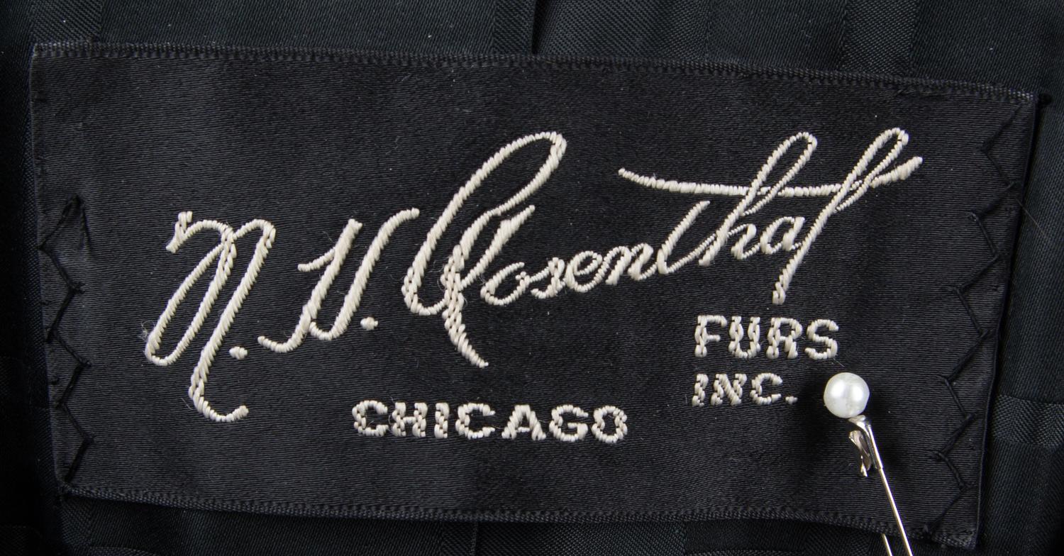 A Norell Brown Mink Coat,