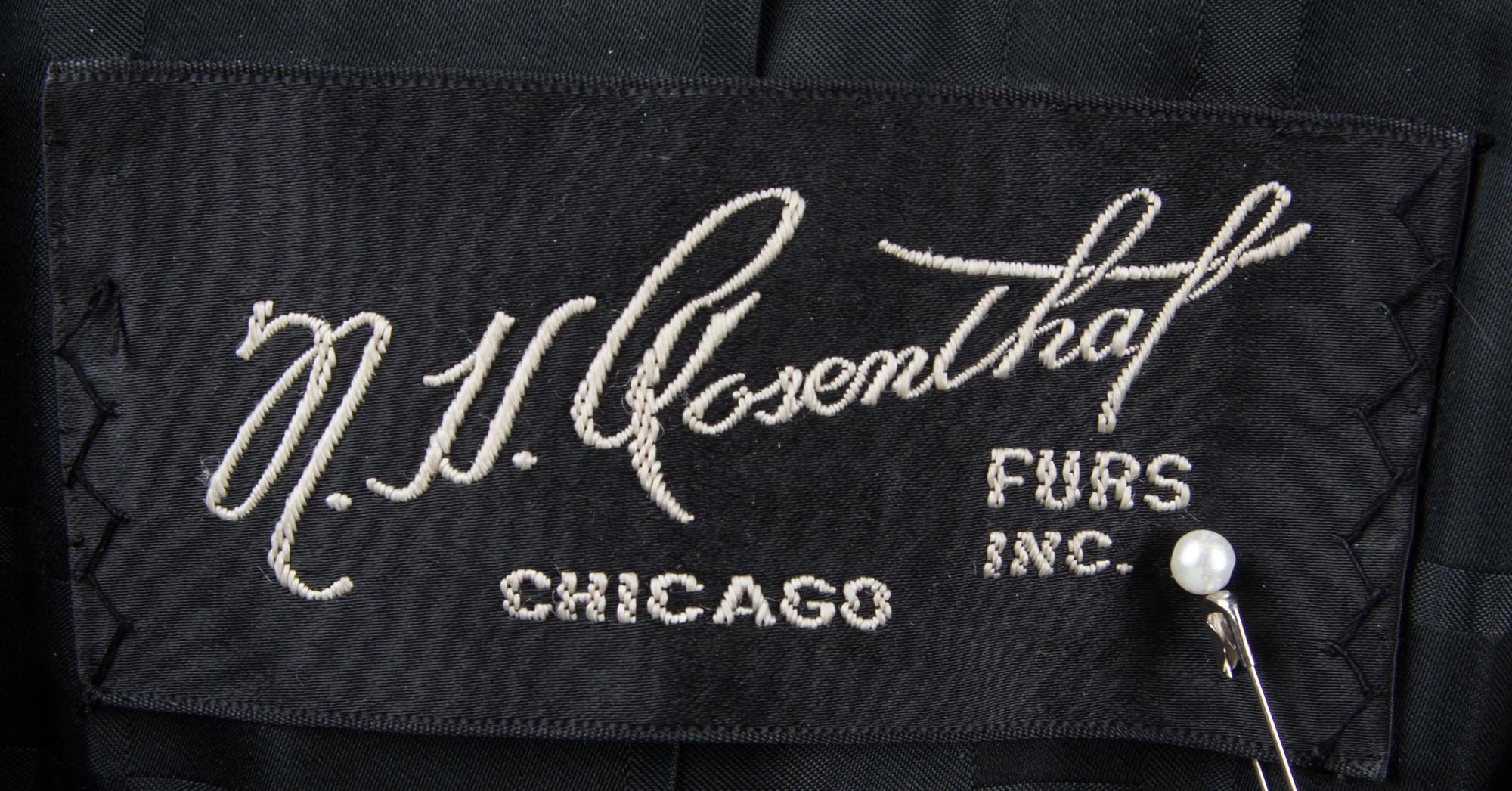 A Norell Brown Mink Coat,
