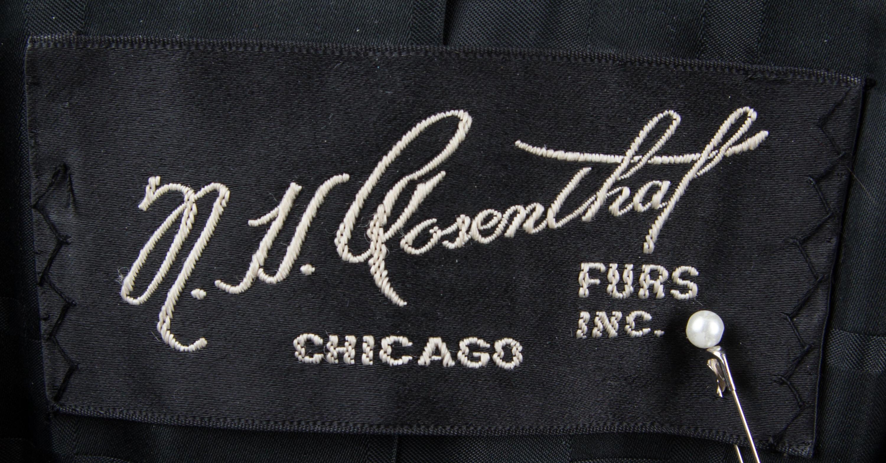 A Norell Brown Mink Coat,